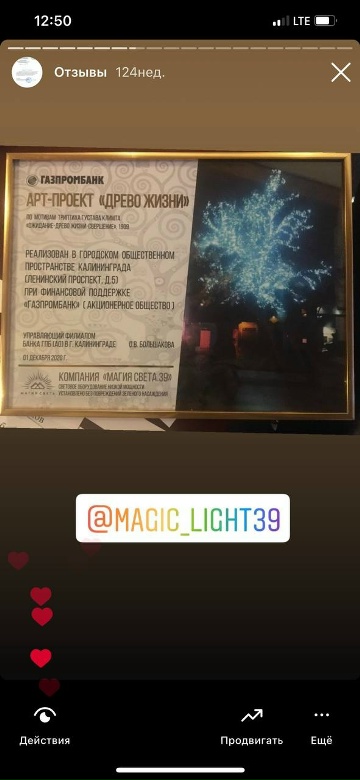 Отзыв заказчика Magic Light
